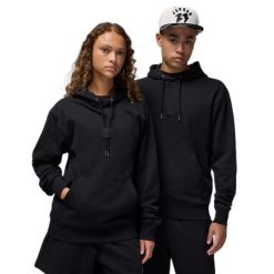 Bluza z kapturem Air Jordan Flight Fleece Hoodie FV7247-010. Czarne bluzy męskie Jordan, bez wzorów, z kapturem, do koszykówki. Za 430.10 zł.