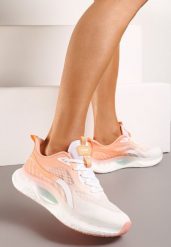 Biało-Pomarańczowe Buty Sportowe Sneakersy przed Kostkę ze Sznurowaniami Itesa. Białe obuwie sportowe damskie Born2be, bez wzorów, bez zapięcia. Za 159.99 zł.