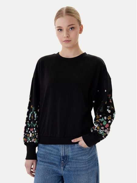 ONLY Bluza Brooke 15216364 Czarny Regular Fit. Czarne bluzy damskie ONLY, l, bez wzorów, z bawełny, bez ramiączek, bez kaptura. Za 79.99 zł.