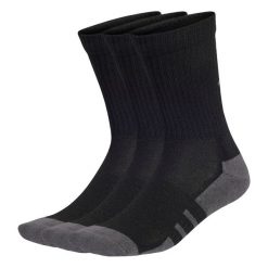 Skarpety Essentials CLIMACOOL Crew 3 Pairs. Czarne skarpetki damskie Adidas, bez wzorów, z bawełny. Za 54.95 zł.