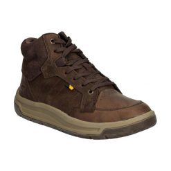Buty do chodzenia męskie, Apa Cush Mid. Brązowe buty zimowe męskie CATERPILLAR, bez wzorów, bez obcasa, bez zapięcia. Za 349.99 zł.
