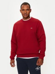 Tommy Jeans Bluza DM0DM20741 Czerwony Regular Fit. Czerwone bluzy męskie Tommy Jeans, l, bez wzorów, z bawełny, bez ramiączek, bez kaptura. Za 219.99 zł.