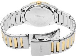 Zegarek Seiko Seiko Quartz SUR558P1 Zegarek męski biała tarcza 39 mm. Białe zegarki męskie Seiko, bez wzorów. Za 1,341.99 zł.