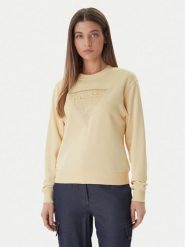 Guess Bluza W6GQ09 K3183 Żółty jasny Regular Fit. Żółte bluzy damskie Guess, m, z aplikacjami, z bawełny, bez ramiączek, bez kaptura. Za 245.99 zł.