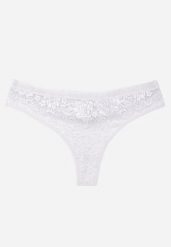 Szare Majtki Typu Stringi z Bawełną i Koronką Zeliche. Szare majtki damskie Renee, z bawełny. Za 7.99 zł.