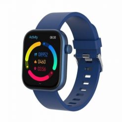 Denver SWC-185BU smartwatch / zegarek sportowy 4,7 cm (1.85") AMOLED Cyfrowy 390 x 450 px Ekran dotykowy Niebieski. Niebieskie, cyfrowe zegarki smartwatch Denver, bez wzorów. Za 152.99 zł.