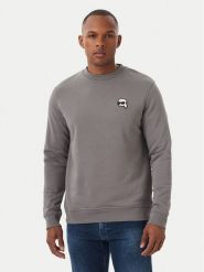 KARL LAGERFELD Bluza 705710 561900 Szary ciemny Regular Fit. Szare bluzy męskie KARL LAGERFELD, m, bez wzorów, z bawełny, bez ramiączek, bez kaptura. Za 659.99 zł.