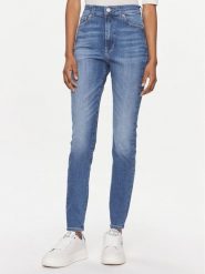 Tommy Jeans Jeansy Sylvia Hgh Sskn Ah1230 DW0DW17162 Niebieski Skinny Fit. Niebieskie jeansy damskie Tommy Jeans, bez wzorów, z bawełny. Za 279.99 zł.