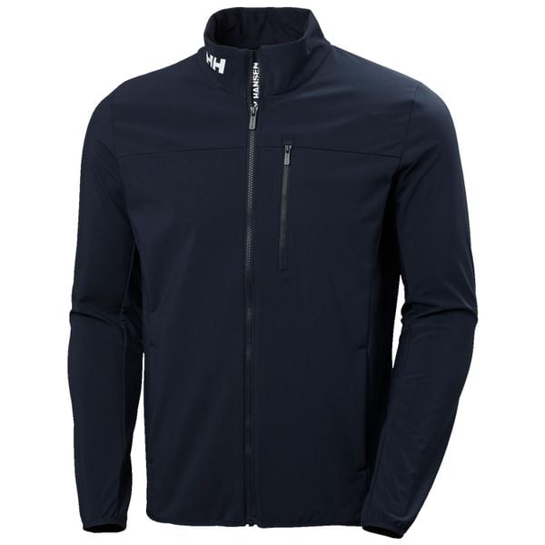 Kurtka Helly Hansen crew softshell 2.0. Niebieskie kurtki męskie Helly Hansen, xl, bez wzorów, z elastanu, bez kaptura, żeglarskie. Za 669.00 zł.