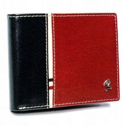 Portfel męski czarno-czerwony Rovicky 323-RBA-D BLACK-RED. Czarne portfele męskie ROVICKY, bez wzorów. Za 84.00 zł.