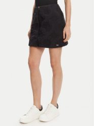 Guess Spódnica mini V5YD02 WHEB2 Czarny Regular Fit. Czarne spódnice damskie Guess, l, z aplikacjami, z syntetyku, mini. Za 229.99 zł.