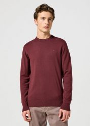 WRANGLER MĘSKI SWETER KNIT SWEATER DAHLIA 112357203 W8F2016299. Swetry męskie Wrangler, l, bez wzorów, bez kołnierzyka, bez ramiączek. Za 199.99 zł.