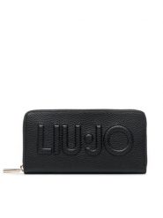 Liu Jo Portfel Zl Zip Around AXX027 E0086 Czarny. Czarne portfele damskie Liu Jo, ze skóry. Za 209.99 zł.