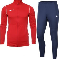 Nike Dres Męski Nike Dry Park 20 czerwono granatowy. Czerwone komplety dresowe męskie Nike, m, bez wzorów, z dresówki. Za 225.00 zł.