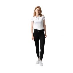 Termoaktywne legginsy jeździeckie damskie z pełnym gripem Horze Mira. Czarne legginsy damskie HORZE, bez wzorów, z materiału. Za 371.50 zł.