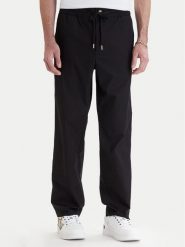 Versace Jeans Couture Spodnie materiałowe 80GAA100 N0132 Czarny Regular Fit. Czarne spodnie materiałowe męskie Versace Jeans Couture, bez wzorów, z bawełny. Za 1,029.00 zł.