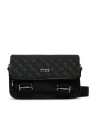 Guess Saszetka HMBOST P6164 Czarny. Czarne saszetki i nerki męskie Guess, z aplikacjami, z materiału. Za 484.99 zł.