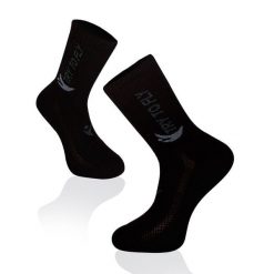 Skarpety tenisowe bawełniane czarne. Czarne skarpetki damskie TRY TO FLY, bez wzorów, z bawełny. W wyprzedaży za 53.72 zł.