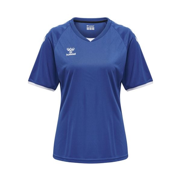 Koszulka damska Hummel hmlhmlCORE volley. Niebieskie bluzki damskie Hummel, l, bez wzorów, sportowe, bez kołnierzyka, bez ramiączek. Za 144.00 zł.