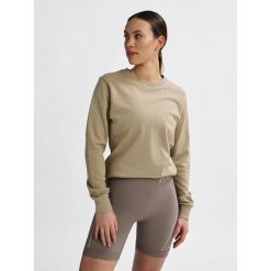 Bluza damska Hummel Active. Brązowe bluzy damskie Hummel, bez wzorów, z materiału, eleganckie, bez ramiączek, bez kaptura. Za 227.00 zł.