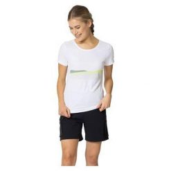 Koszulka z krótkim rękawem damska ODLO F-Dry Ridgeline T-Shirt Crew Neck. Białe bluzki damskie ODLO, s, bez wzorów, sportowe, bez kołnierzyka, bez ramiączek. W wyprzedaży za 155.00 zł.