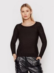 ONLY Sweter Geen 15113356 Czarny Regular Fit. Czarne swetry nierozpinane damskie ONLY, m, bez wzorów, z syntetyku, bez kołnierzyka, bez ramiączek. Za 99.99 zł.