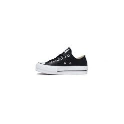Trampki damskie Converse Ctas Lift Clean Ox. Białe trampki i tenisówki damskie Converse, bez wzorów, ze skóry, bez zapięcia. W wyprzedaży za 490.00 zł.