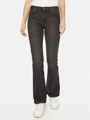 Guess Jeans Jeansy W5RA1S D5M71 Szary Regular Fit. Szare jeansy damskie Guess Jeans, z aplikacjami, z bawełny. Za 219.99 zł.