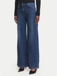 Luisa Spagnoli Jeansy Olla 543550 Niebieski Wide Leg. Niebieskie jeansy damskie Luisa Spagnoli, bez wzorów, z bawełny. Za 1,119.00 zł.