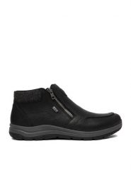 Rieker Botki CEO-03660-00 Czarny. Czarne botki męskie Rieker, bez wzorów, ze skóry, bez obcasa, bez zapięcia. Za 449.99 zł.
