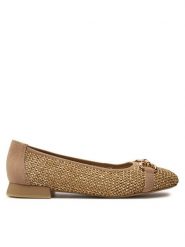 Caprice Baleriny 9-22503-42 Brązowy. Brązowe balerinki damskie Caprice, bez wzorów, ze skóry, bez obcasa, bez zapięcia. Za 199.99 zł.