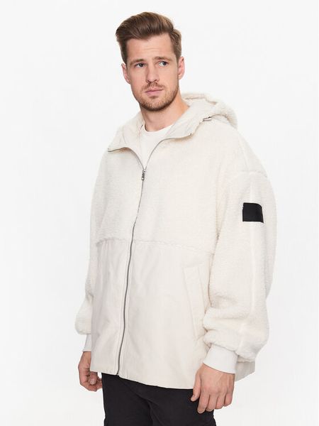 Calvin Klein Jeans Kurtka przejściowa J30J323705 Écru Regular Fit. Kurtki męskie Calvin Klein Jeans, m, bez wzorów, z jeansu, bez kaptura. Za 509.99 zł.