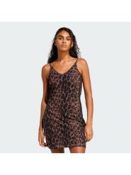 Adidas Sukienka codzienna Seasonal Essentials Leopard Print JZ0204 Brązowy Slim Fit. Brązowe sukienki damskie Adidas, na co dzień, l, bez wzorów, z bawełny, bez kołnierzyka, bez ramiączek, proste. Za 199.99 zł.