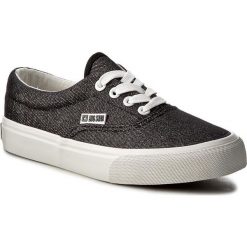Tenisówki BIG STAR - W274708 Black. Czarne trampki i tenisówki damskie BIG STAR, bez wzorów, z gumy, bez zapięcia. W wyprzedaży za 59.00 zł.