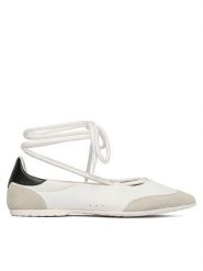 Patrizia Pepe Baleriny 8Z0123/L150-W101 Biały. Białe balerinki damskie Patrizia Pepe, bez wzorów, ze skóry, bez obcasa, bez zapięcia. Za 919.99 zł.