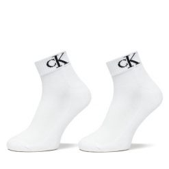 Skarpety krótkie Calvin Klein Jeans. Białe skarpety męskie Calvin Klein Jeans, bez wzorów, z jeansu. Za 59.99 zł.