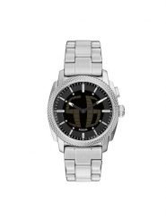 Fossil Zegarek Machine Big Tic FS6155 Srebrny. Szare, analogowe zegarki męskie FOSSIL, bez wzorów, srebrne. Za 979.99 zł.