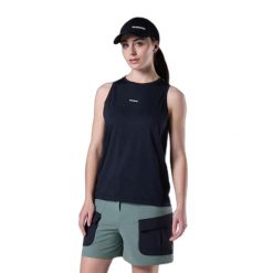 Damski tank top Rossignol Active. Czarne topy damskie Rossignol, bez wzorów, bez kołnierzyka, bez ramiączek. Za 292.00 zł.