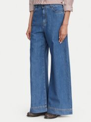 Weekend Max Mara Jeansy Vega 2625186021 Niebieski Wide Leg. Niebieskie jeansy damskie Weekend Max Mara, bez wzorów, z jeansu. Za 839.99 zł.