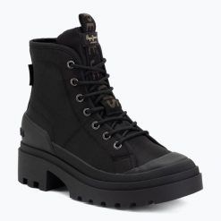 Trapery damskie Pepe Jeans Hale City. Czarne trapery damskie Pepe Jeans, z jeansu, przed kolano, bez zapięcia. Za 329.10 zł.