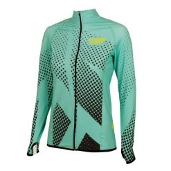 Bluza damska do biegania rozpinana EXTREME HOBBY HALFTONE. Zielone bluzy damskie EXTREME HOBBY, na jesień, xs, bez wzorów, z elastanu, sportowe, bez ramiączek, bez kaptura. Za 199.00 zł.