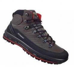 Buty trekkingowe męskie Grisport Marrone Dakar Trekking. Szare buty zimowe męskie Grisport, bez wzorów, z gumy, za kostkę, bez obcasa, bez zapięcia. Za 607.00 zł.