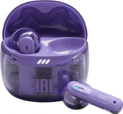 Słuchawki JBL Tune Flex 2 Ghost Edition fioletowe (JBLTFLEX2GMAE). Fioletowe słuchawki bezprzewodowe JBL. Za 266.56 zł.
