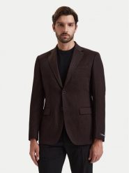 KARL LAGERFELD Marynarka 155200 564115 Czarny Slim Fit. Czarne garnitury męskie KARL LAGERFELD, m, bez wzorów, z syntetyku. Za 1,769.00 zł.