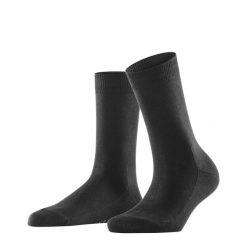 Skarpetki damskie Falke Family. Czarne skarpetki damskie Falke, bez wzorów, z bawełny. Za 113.00 zł.