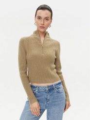 MICHAEL Michael Kors Sweter MF360P26V1 Brązowy Regular Fit. Brązowe swetry nierozpinane damskie MICHAEL Michael Kors, xs, bez wzorów, z wełny, bez kołnierzyka, bez ramiączek. W wyprzedaży za 519.99 zł.