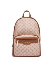 Nine West Plecak CEO-OLIVIA-I-B24334 Brązowy. Brązowe plecaki damskie Nine West, bez wzorów, z materiału. Za 249.99 zł.