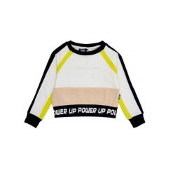 Bluza miękka na co dzień na siłownię. Białe bluzy damskie LEONE 1947 APPAREL, bez wzorów, z bawełny, sportowe, bez ramiączek, bez kaptura. W wyprzedaży za 109.46 zł.