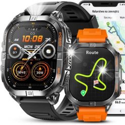 Smartwatch JG Smart SMARTWATCH ZEGAREK MĘSKI GPS WODOODPORNY LATARKA ROZMOWY DWA PASKI MENU PL. Zegarki męskie JG Smart, bez wzorów. Za 599.08 zł.