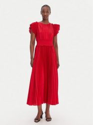 JOOP! Sukienka koktajlowa Dilia2 30100585 Czerwony Regular Fit. Czerwone sukienki damskie JOOP!, bez wzorów, z syntetyku, wizytowe, bez kołnierzyka, bez ramiączek. Za 1,599.00 zł.